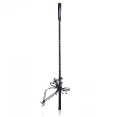 Cravasa pentru jocuri erotice si bondage Ribbon Horse Whip 72 cm, negru